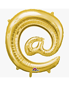 Μπαλόνια παπάκι (at) '@' χρυσό 85 εκατοστά
