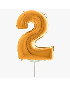 Μπαλόνια foil χρυσό minishape No 2 | 5 τεμάχια