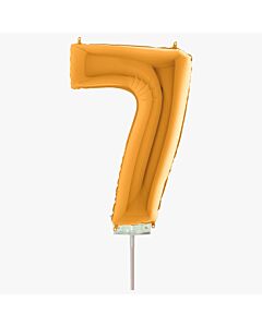 Μπαλόνια foil χρυσό minishape νούμερο 7 (40 εκατοστά)