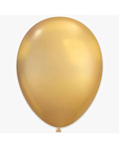 Μπαλόνια Χρυσό Extra Metallic Chrome 14 ιντσών, σε συσκευασία 15 τεμαχίων