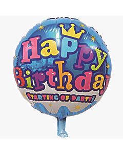 Μπαλόνι 18 ιντσών Happy Birthday γαλάζιο BF1 ND