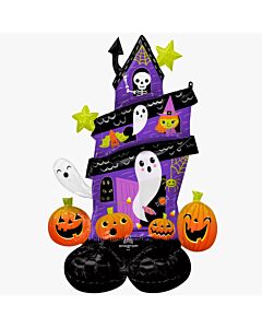 Μπαλόνια AirLoonz Στοιχειωμένο Σπίτι Halloween 88 x 127 cm φουσκώνουν με αέρα.