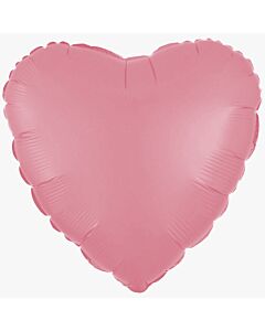 Μπαλόνι Καρδιά 18'' Ροζ Macaron - (Συσκευασμένο)