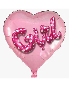 Μπαλόνι 36 ιντσών multiballoon καρδιά GIRL (Συσκευασμένο)
