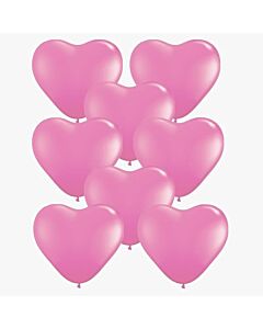Μπαλόνια καρδιές ροζ 6 ιντσών 30 τεμάχια 