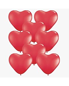 Μπαλόνια καρδιές κόκκινες 6 ιντσών 30 τεμάχια