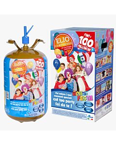 Φιάλη ήλιον 100 μπαλονιών  9" ιντσών