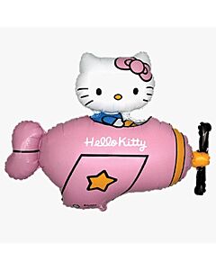 Μπαλόνια Hello Kitty αεροπλάνο ροζ, 92 εκατοστά