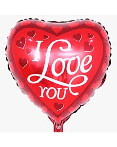 Μπαλόνι foil 18 ιντσών  καρδιά I Love you με καρδιές 