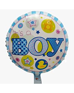Μπαλόνι 18 ιντσών στρογγυλό It's a boy με παπάκι