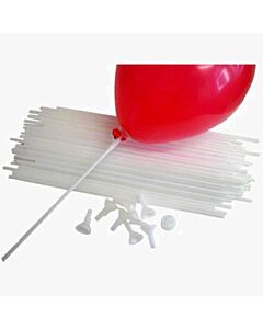 Καλαμάκια στήριξης μπαλονιών 15 τεμάχια (40 εκατοστά)