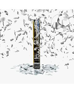 Κανονάκι Κομφετί Ασημί Glitter - 60 εκατοστά (Τεμάχιο)