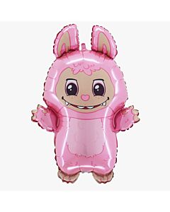 Μπαλόνι Labubu Τερατάκι Ροζ - 66 Εκατοστά