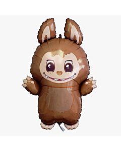 Μπαλόνι Labubu Τερατάκι Καφέ - 66 Εκατοστά