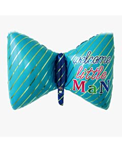 Μπαλόνι παπιγιόν Welcome Little Man (Συσκευασμένο)