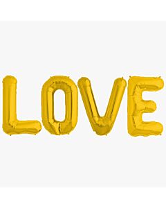 Μπαλόνια Love γράμματα 85cm χρυσού χρώματος