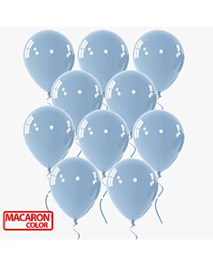 Μπαλόνια latex Macaron μπλε-γκρι 12 ιντσών 15 τεμάχια
