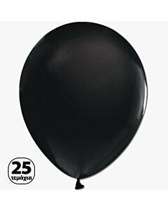 Μπαλόνι 12'' (30cm) Μαύρο Ματ (25 Tεμάχια) - Marco Polo Quality Balloons