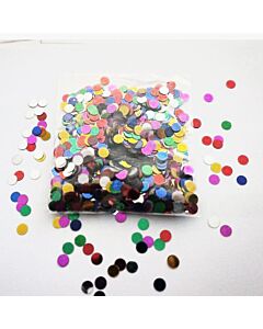 Πλαστικό κομφετί στρογγυλό πολύχρωμο 