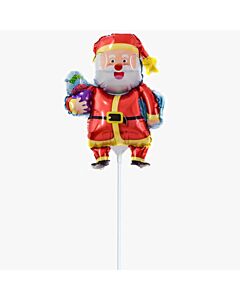 Μπαλόνι minishape Άγιος Βασίλης με στικ έτοιμος για χρήση - Κωδ. Santa 02 