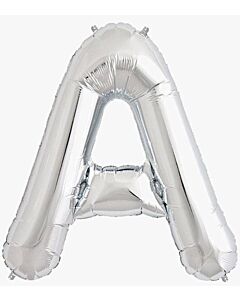 Μπαλόνια γράμματα 1 μέτρο ασημί A