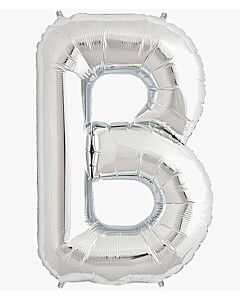 Μπαλόνια γράμματα 1 μέτρο ασημί B