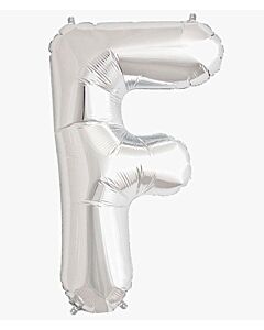 Μπαλόνια γράμματα 1 μέτρο ασημί F