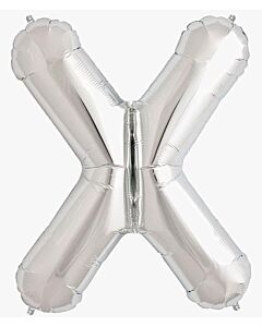 Μπαλόνια γράμματα 1 μέτρο ασημί X