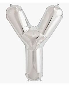 Μπαλόνια γράμματα 1 μέτρο ασημί Y