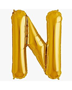 Μπαλόνια γράμματα 1 μέτρο χρυσό N