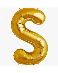 Μπαλόνια γράμματα 1 μέτρο χρυσό S