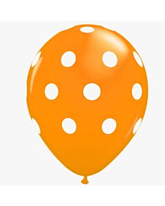 Μπαλόνια 12 ιντσών πουά πορτοκαλί 15 τεμάχια ΣΥΣΚΕΥΑΣΜΕΝΑ ND