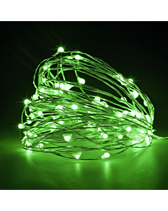 Led Πράσινος φωτισμός με μπαταρίες - 3 μέτρα μήκος με 30 Led λαμπάκια