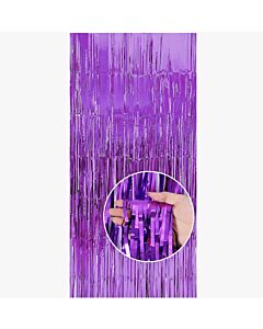  Μωβ κουρτίνα διακοσμητική (Διάσταση 2 μέτρα ύψος Χ 1 μέτρο πλάτος)