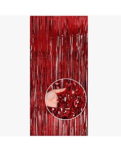 Κόκκινη κουρτίνα διακοσμητική (Διάσταση 2 μέτρα ύψος Χ 1 μέτρο πλάτος)