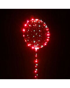 Μπαλόνι φωτιζόμενο 24 ιντσών LED κόκκινο