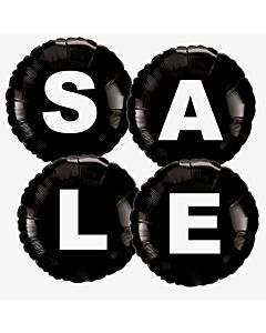 Μπαλόνια SALE, τυπωμένο κάθε μπαλόνι ένα γράμμα | Στρογγυλά 18 ιντσών