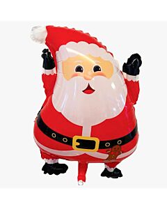 Μπαλόνι Άγιος Βασίλης supershape χαμογελαστός με τα χέρια ψηλά