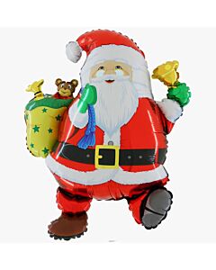 Μπαλόνια Άγιος Βασίλης με καμπανάκι supershape Grabo