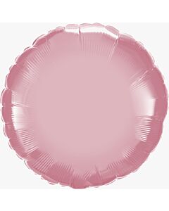 Μπαλόνι foil 18'' στρογγυλό σατινέ ροζ, Flexmetal