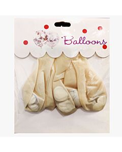 Μπαλόνια 12 ιντσών με κομφετί ασημί σε συσκευασία 5 τεμαχίων