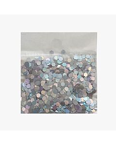 Ασημί κομφετί για μπαλόνια μικρού μεγέθους 3 gr