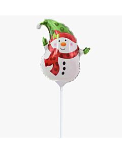 Μπαλόνι minishape Χιονάνθρωπος με στικ έτοιμος για χρήση - Κωδ. Snow 01 