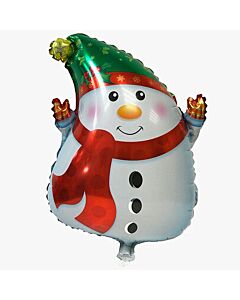 Μπαλόνι supershape Χιονάνθρωπος με κόκκινο κασκόλ