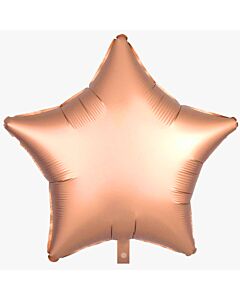 Μπαλόνι foil 18 ιντσών σατινέ Rose Gold αστέρι / συσκευασμένο