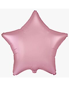 Μπαλόνι foil 18'' αστέρι σατινέ ροζ, Flexmetal