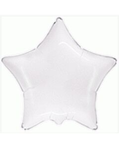 Μπαλόνι foil 18'' αστέρι λευκό, Flexmetal