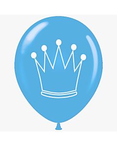 Μπαλόνια 12 ιντσών στέμμα πρίγκιπα (15 τεμάχια)