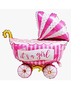 Μπαλόνι Foil καρότσι , It's a girl