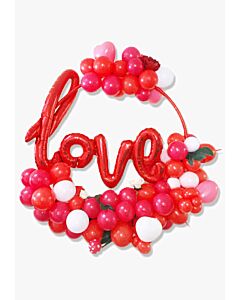 Κατασκευή κύκλος organic αψίδα με λέξη Love